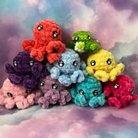 Image 2 of Crochet Palm Size Octopus Stuffie