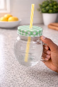 Image 1 of Set of 2 Mason Jar Tumblers