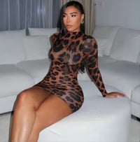 Image 5 of Leopard chic mini dress