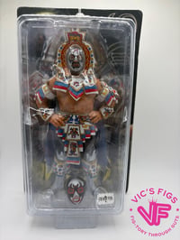 Image 1 of Mil Mascaras - blue Aztec - moc