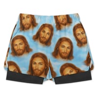 Image 1 of Jesus Running Shorts