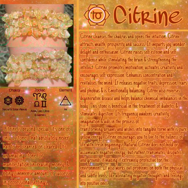 Citrine Healing Bracelet 