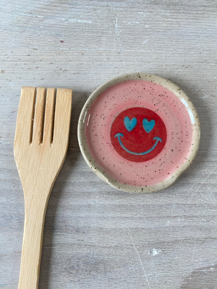 Pink & red Smiley.
