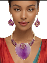 PURPLE RAIN TRIBAL NECKLACE