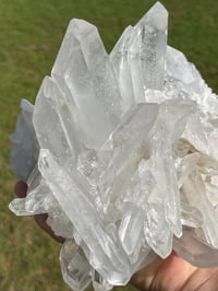 Image 5 of Large Clear Quartz Points Cluster Statement Piece #2258