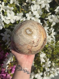 Image 3 of XXL BEAUTIFULLY BANDED MEXICAN LACE AGATE SPHERE