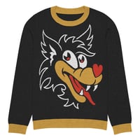 Image 3 of Wolfie Knitted crew neck sweater