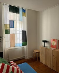 Image 1 of Rideau patchwork « Baby Blue »