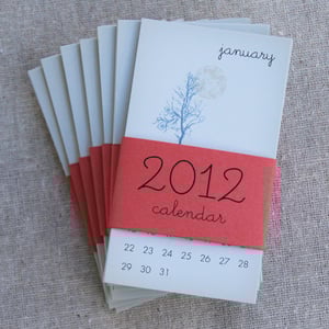 Image of 2012 Mini Calendars - Gift Set of Eight