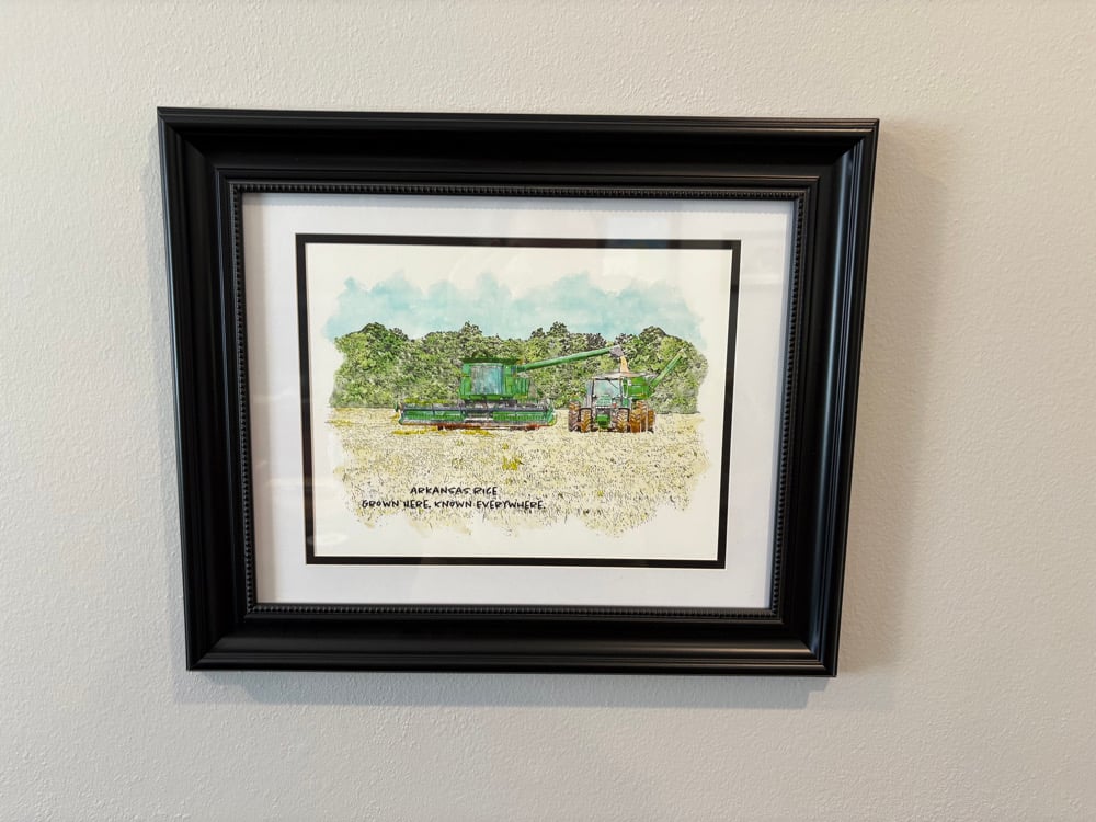 Arkansas Rice Harvest Print