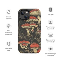 Image 22 of Dark Cottagecore Goth Inspired Vibrant Mushroom Tough Case for iPhone®