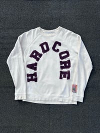 Image 2 of ‘Hard as Folk’ Hardcore 23 Sweatshirt - cream / mauve 