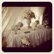 Image of Ruffle Table Cloth for trestle table
