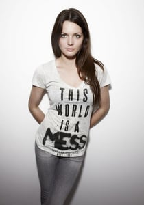 Image of "Mess" White Burnout T-Shirt Unisex