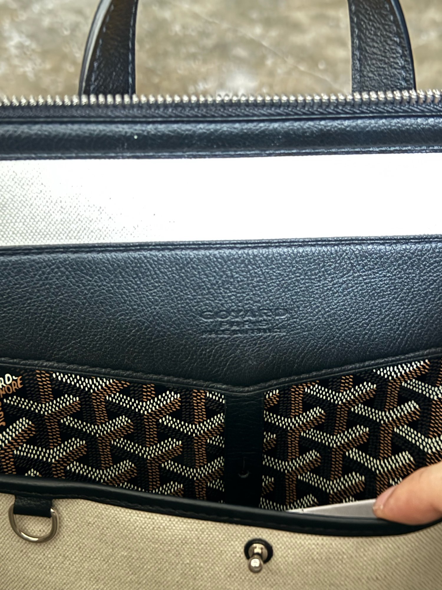 Image of Goyard Calfskin Cisalpin Backpack