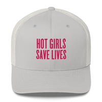 Image 3 of HOT GIRLS SAVE LIVES - THE TRUCKER HAT IN PINK 