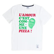 Image of T-Shirt L'Amour C'est Comme Une Pizza (designed by Fake)
