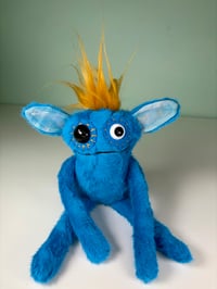Image 1 of Weighted Google Eyed Monster -  Blue