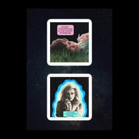 Image 4 of anxiety/current mood set of 2 stickers