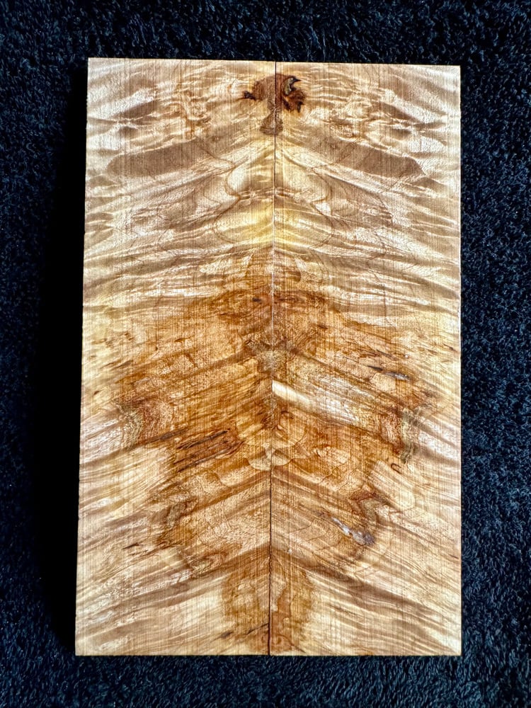 Image of Maple Burl Knife Scales MB-08