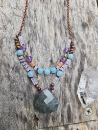 Image 1 of Labradorite knotted necklace