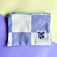 Image 1 of Trousse Lavender Check en coton
