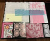 Vintage laces and fabrics embellishment pack