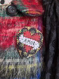 Image 3 of Amor Mexican Heart Brooch