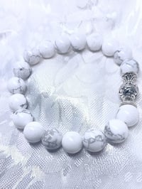 Image 1 of Howlite Bracelet | Patience • Peace • Perspective