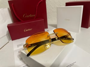 Image of AUTHENTIC CARTIER CT0286O 003 - [MIXED HORN] CUSTOM LENS 005