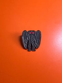 Image 1 of Mothman Eyewitness Sketch Pin