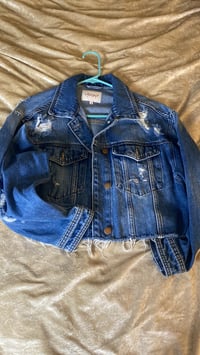 Image 4 of Distressed Denim Jacket 