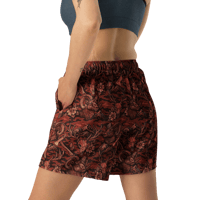 Image 4 of Blood Trail Camo Unisex Athletic Shorts