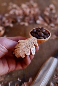 Image 6 of Oak Leaf~  Coffee Scoop