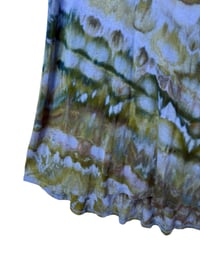 Image 4 of ♻️ UPCYCLED S V-Neck Tee in Earthy Overdyed Ice Dye