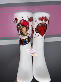 CHRIS BROWN JUNK SOCKS RED