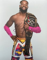 WWE Kofi Kingston signed 8x10 photo