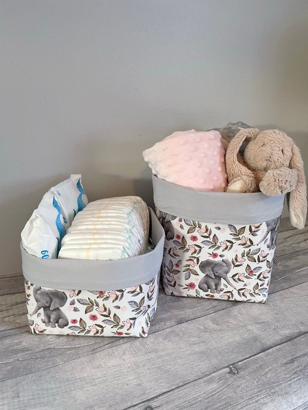 Image of Floral Elepant Baskets