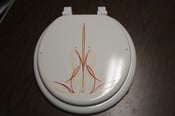 Image of Pinstriped Toilet Seat