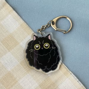 CHUBBY CAT KEYCHAIN