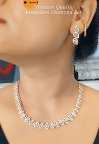 Image 1 of Alia_Premium Australian Diamond Set with Earrings