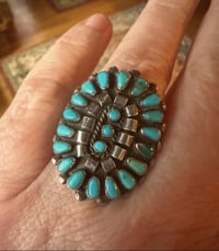 Image 3 of Vintage oval cluster ring 