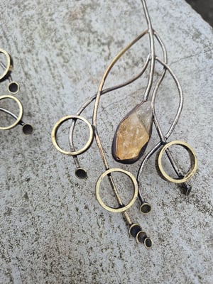 Citrine open necklace 