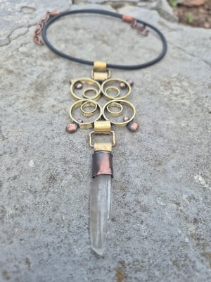 Bullet casings and crystal necklace  copy