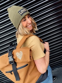 Image 1 of ROLO - roll top rucksack with Harriet heart 