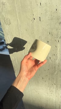 Image 2 of Crush Cup + Saucer Set, Cream