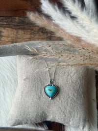 Image 3 of Kingman Heart Drop Necklace