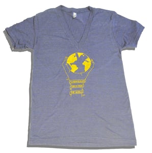 Image of Ambitious Girl V Neck Tri-Indigo