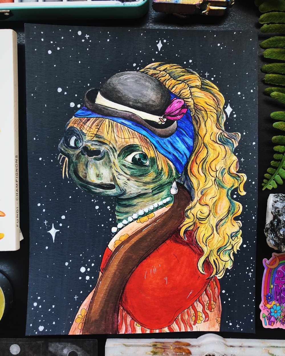 Image of Alien With A Pearl Earring