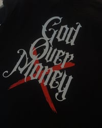 Image 2 of God Over Money [on Black]